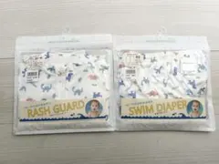 恐竜柄 水遊びラッシュガード & パンツSET