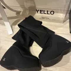 yellow ロングブーツ ブラックS 新品未使用