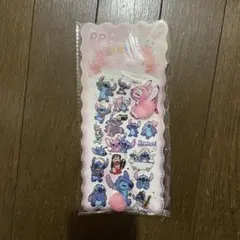 シール　おしりシール　ピンク　スティッチ　ディズニー　ぷにぷに　かわいい　3D