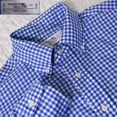 X1 40-82 鎌倉シャツ ギンガムチェック ボタンダウン 長袖