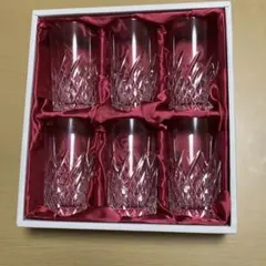 t*m様 HOYAクリスタルガラス カットデザイン グラス 6個セット、未使用