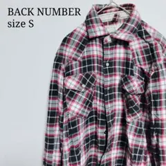 BACK NUMBER ネルシャツ チェック 赤 Mサイズ