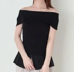 SNIDEL Sustainableオフショルニットプルオーバー