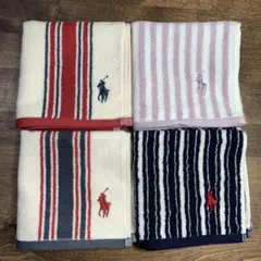 ラルフローレンハンドタオル 4枚セット Aセット