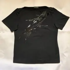 ANTEPRIMA 黒 刺繍　半袖ボートネック　Tシャツのサムネイル