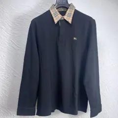 美品 BURBERRY ロング ポロシャツ ノバチェック長袖