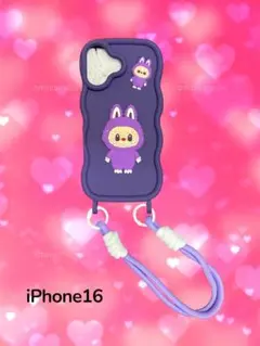 ラブブ iPhone16 シリコン製ケース