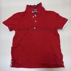 Tommy Hilfigerキッズ 半袖ポロシャツ レッド 約120cm