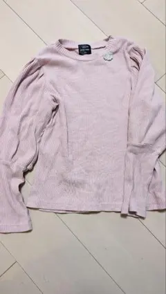 プティマイン☆オーガニックコットンリブトップス☆130女の子