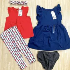ユニクロ　H&M さくらんぼ セットアップ　ワンピース　ヘアバンド
