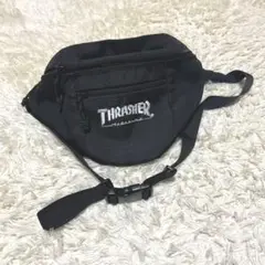 THRASHER ボディバッグ ブラック