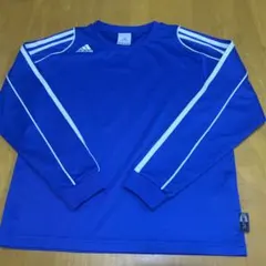 adidas climalite ブルー 長袖シャツ 150 サッカーシャツ