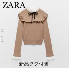 【新品タグ付き】コントラストニットセーター