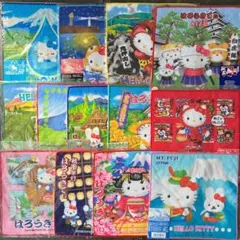 ご当地キティ★プチタオル★13枚セット★まとめ売り★レア★貴重★ハンカチ★