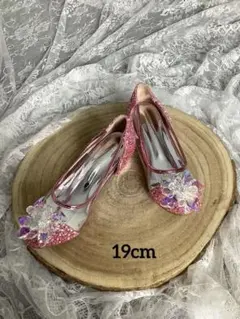 #12ピンク フォーマルシューズ 19cm