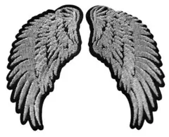 天使の羽・アイロンワッペン2個セットS☆