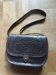 革製　ハンドバッグ　手づくり