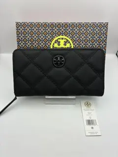 【未使用】トリーバーチ 長財布 キラ ダイヤモンドキルト ウィラマットのサムネイル