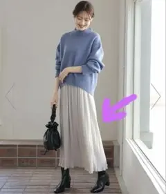 プリーツスカート ロングスカート