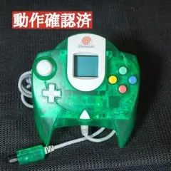 【動作確認済】美品 セガ ドリームキャスト コントローラー＆メモリ グリーン