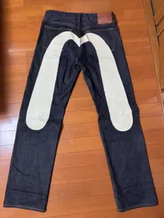 EVISUホワイトペイントデザインデニム 29×34