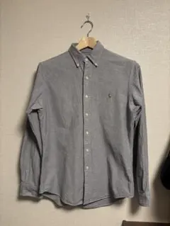 ラルフローレン スリムフィット 長袖シャツ グレー M 美品