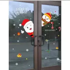 【クリスマス ウォールステッカー サンタ 雪だるま 装飾】