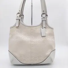 美品　COACH トートバッグ　肩掛け　ミニシグネチャー