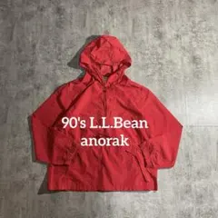 L.L.Beanアノラックパーカー筆記体刺繍ロゴ古着ウィメンズMサイズ90's
