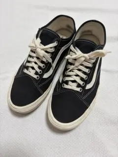 VANS メンズ 26.5cm スニーカー ブラック ホワイト