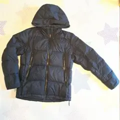 ユナイテッドアローズ　黒　ダウンジャケット ブラック　フード付き　ブラック