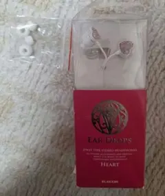 【美品】ELECOM EAR DROPS ハート型イヤホン　平成レトロ　有線のサムネイル