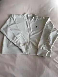 U.S. POLO ASSN. ホワイト ジップアップ スウェット