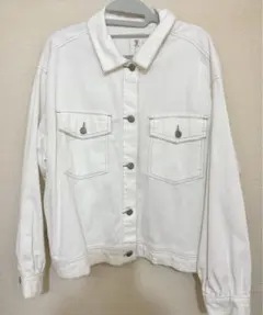 ホワイトデニムジャケット デニムジャケット
