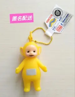 テレタビーズ　エッオー！　ミニソフビ　フィギュアボールチェーン 黄色　ラーラ