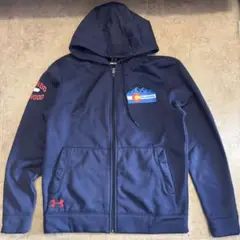 UNDER ARMOUR コロラド ロゴ パーカー SM ネイビー　裏起毛