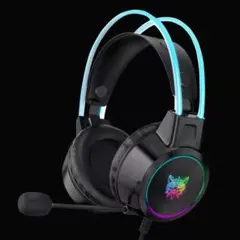 ゲーミング ヘッドセット マイク 付き ヘッドホン USB お洒落