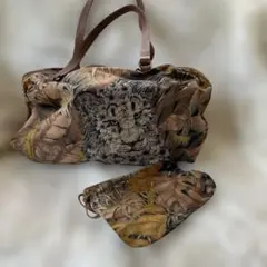 Salvatore Ferragamo花柄 ミニボストンハンドバッグ ブラック - メルカリ