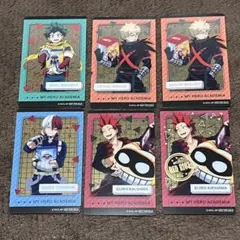 僕のヒーローアカデミア　ナムコ限定特典　クリアカード　ノーマル　6枚