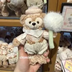 上海ディズニータンポポドリームズ　ダッフィーぬいぐるみキーチェーン