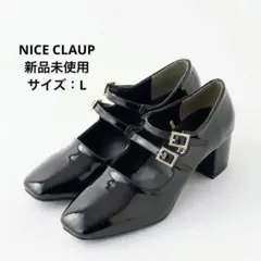 【新品未使用】ビジューストラップシューズ