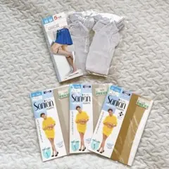 【未使用】昭和レトロ  ✧ハイソックス ストッキング 5足セット✧