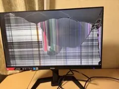 iiyamaのモニター　画面ひび割れ