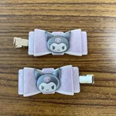クロミ 前髪クリップ サンリオ sanrio ヘアクリップ リボン