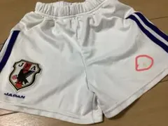サッカー日本代表 レプリカ ユニフォーム ズボン　サムライブルー 110中古品