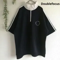ダブルフォーカス ハーフジップ 半袖トラックジャケット 風 ジャージ M