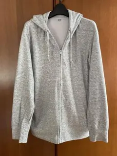 ユニクロUNIQLOスウェットフルジップパーカ グレー 男女兼用