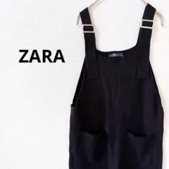 2.02 【ザラ】 サロペット オーバーオール ポケット シンプル 無地