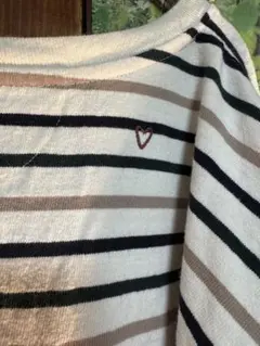 HEARTMARKER ストライプ 長袖Tシャツ