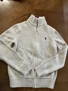 ラルフローレンボーイズ　ジップ式ニットカーディガン　Mサイズ150cm